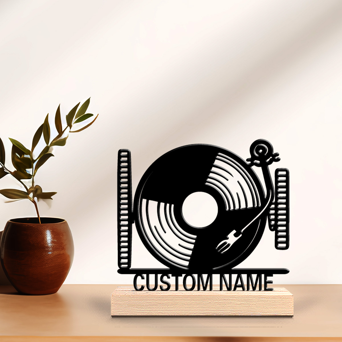 Baby Nursery Usa - 1pc Cute Personalized Custom record player