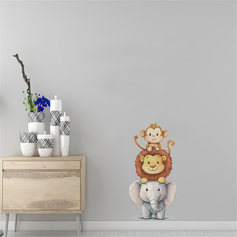 Cute Forest Animals Wall Stick - огляд і ціна Baby Nursery Vinyl