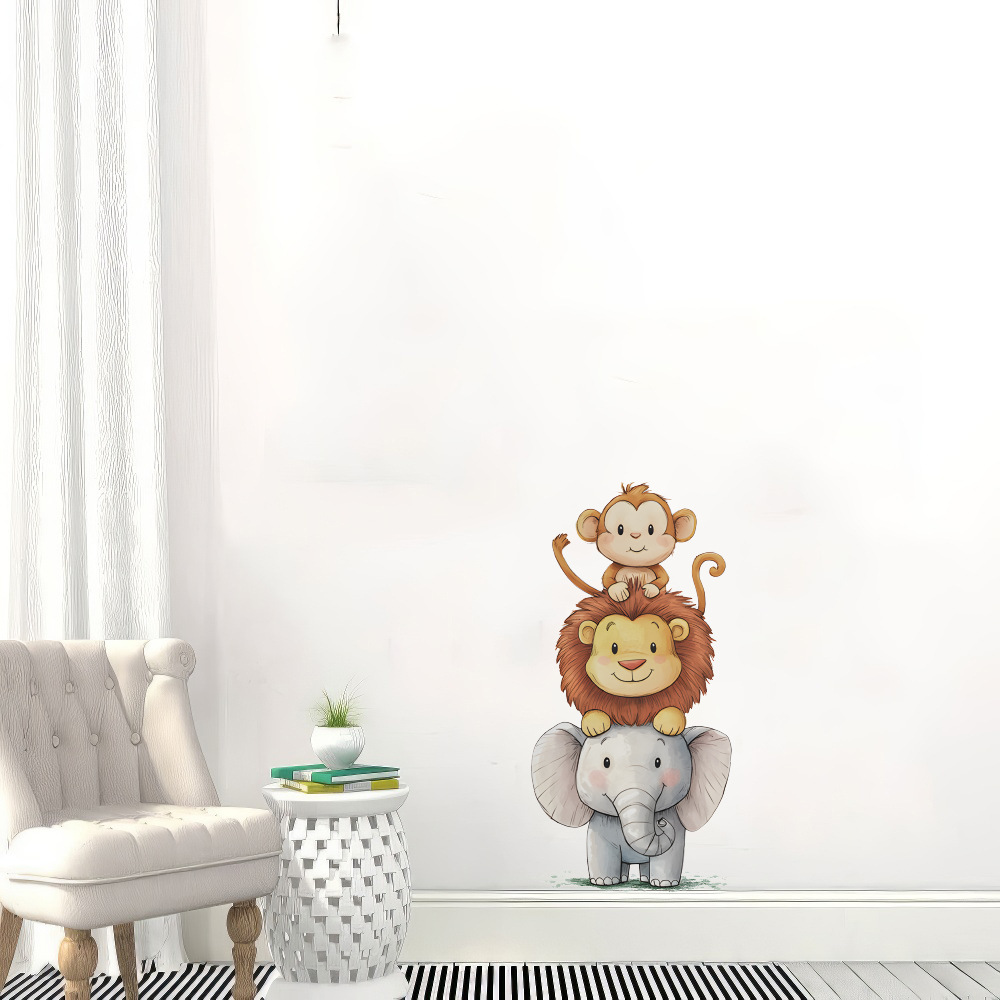 Cute Forest Animals Wall Stick - огляд і ціна Baby Nursery Vinyl