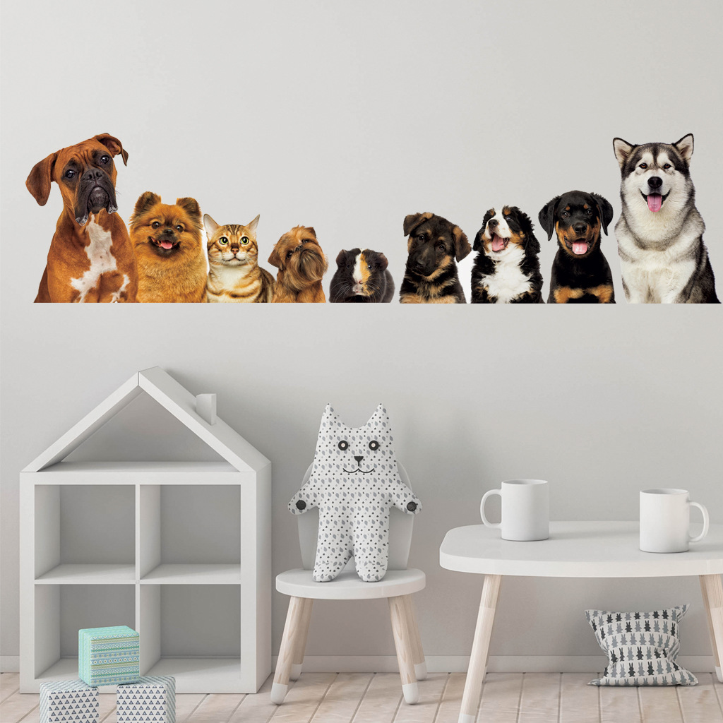 C30# 9 Cute Cats And Dogs Wall - огляд і ціна Baby Nursery Vinyl