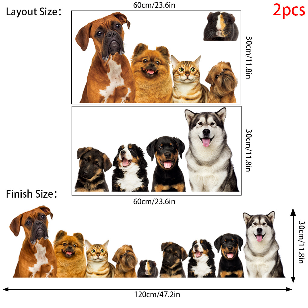 C30# 9 Cute Cats And Dogs Wall - огляд і ціна Baby Nursery Vinyl
