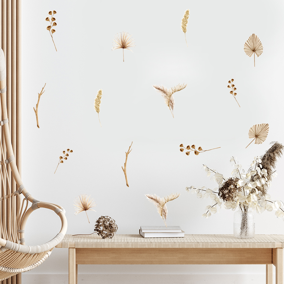 Boho Dry Leaves Cotton Botanic - огляд і ціна Baby Nursery Plants