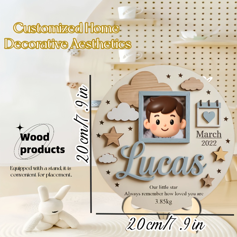 Personalized Baby Photo Frame, - огляд і ціна Baby Nursery Usa