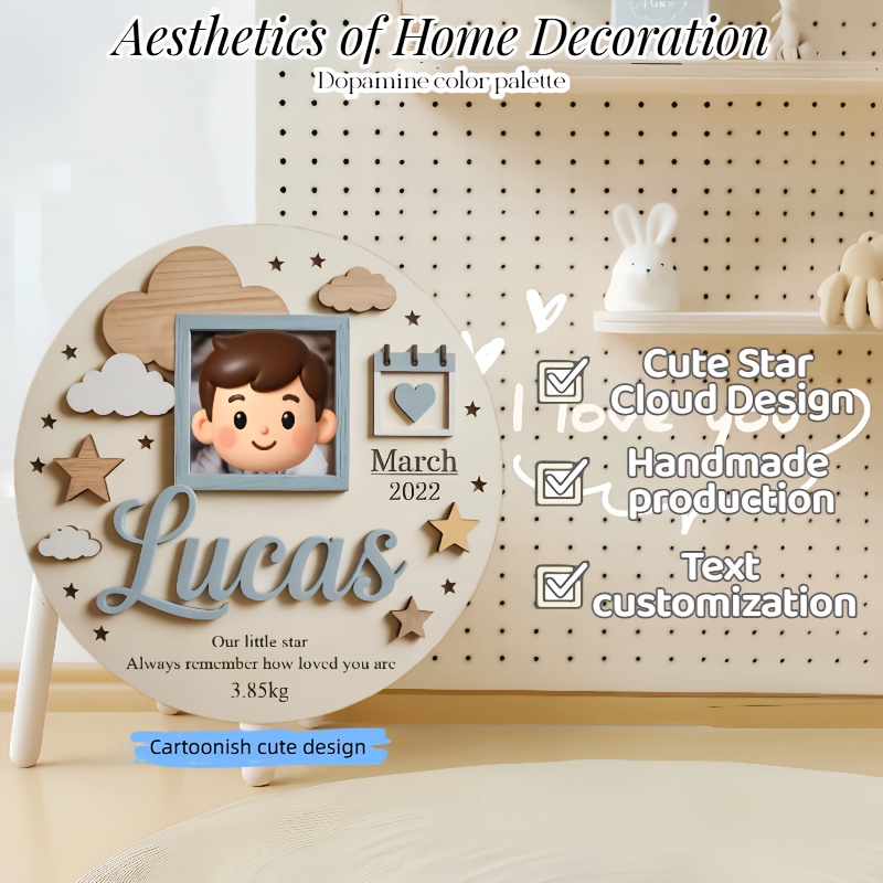 Personalized Baby Photo Frame, - огляд і ціна Baby Nursery Usa