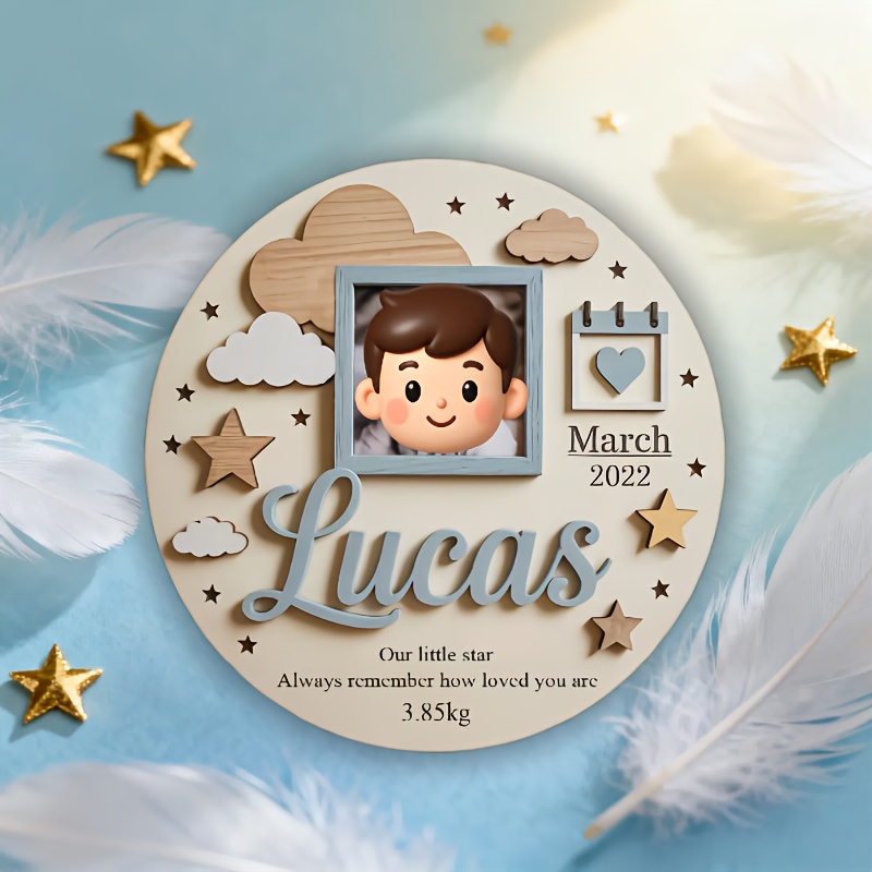 Personalized Baby Photo Frame, - огляд і ціна Baby Nursery Usa