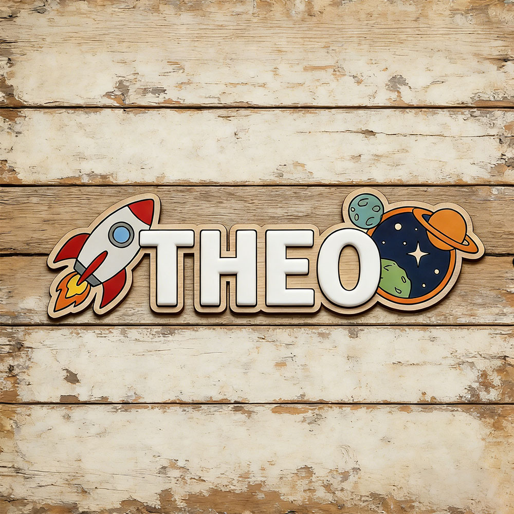 Personalized Space Rocket Name - огляд і ціна Baby Nursery Usa