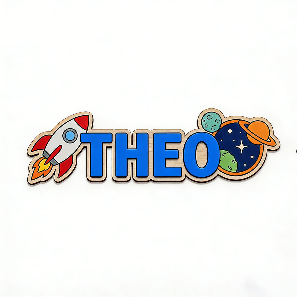 Personalized Space Rocket Name - огляд і ціна Baby Nursery Usa