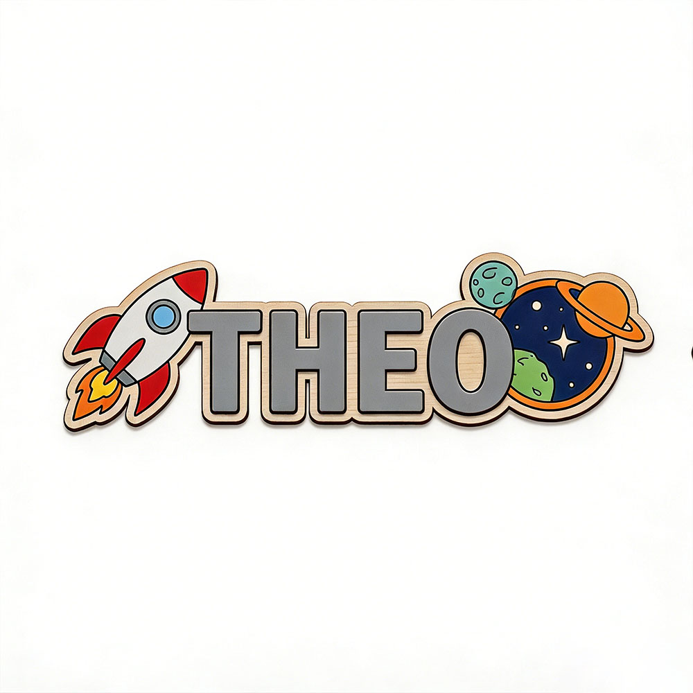 Personalized Space Rocket Name - огляд і ціна Baby Nursery Usa