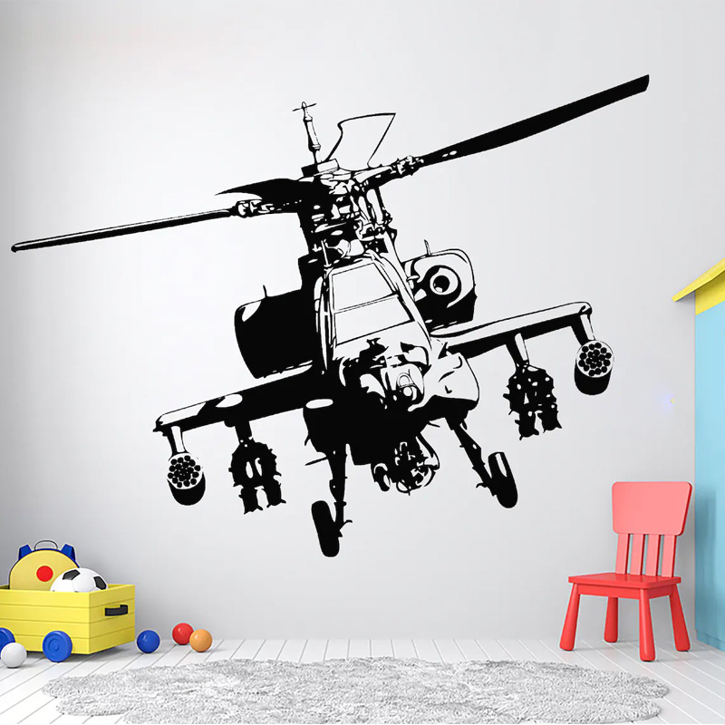 Helicopter Military Wall Decal - огляд і ціна Baby Nursery Vinyl