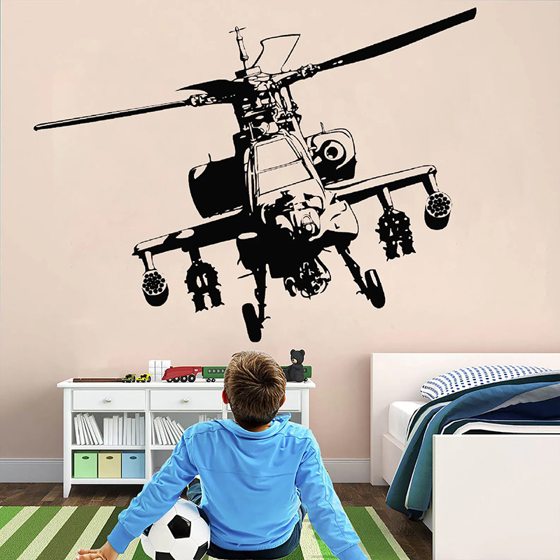 Helicopter Military Wall Decal - огляд і ціна Baby Nursery Vinyl