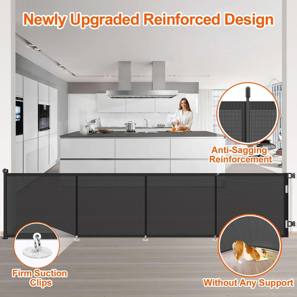 Upgrade 180 inch Retractable B - огляд і ціна Baby Gate Extra Wide