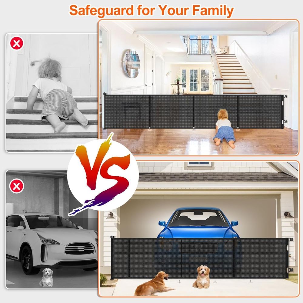 Upgrade 180 inch Retractable B - огляд і ціна Baby Gate Extra Wide