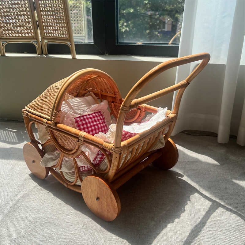 Woven Rattan Baby Stroller Vin - огляд і ціна Baby Nursery Plants