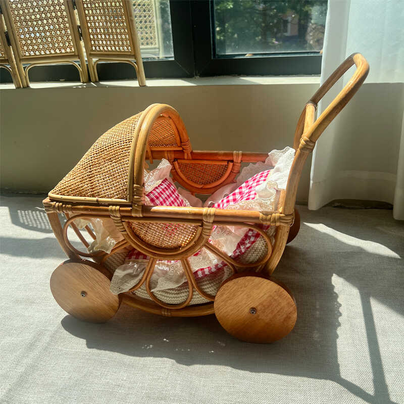 Woven Rattan Baby Stroller Vin - огляд і ціна Baby Nursery Plants
