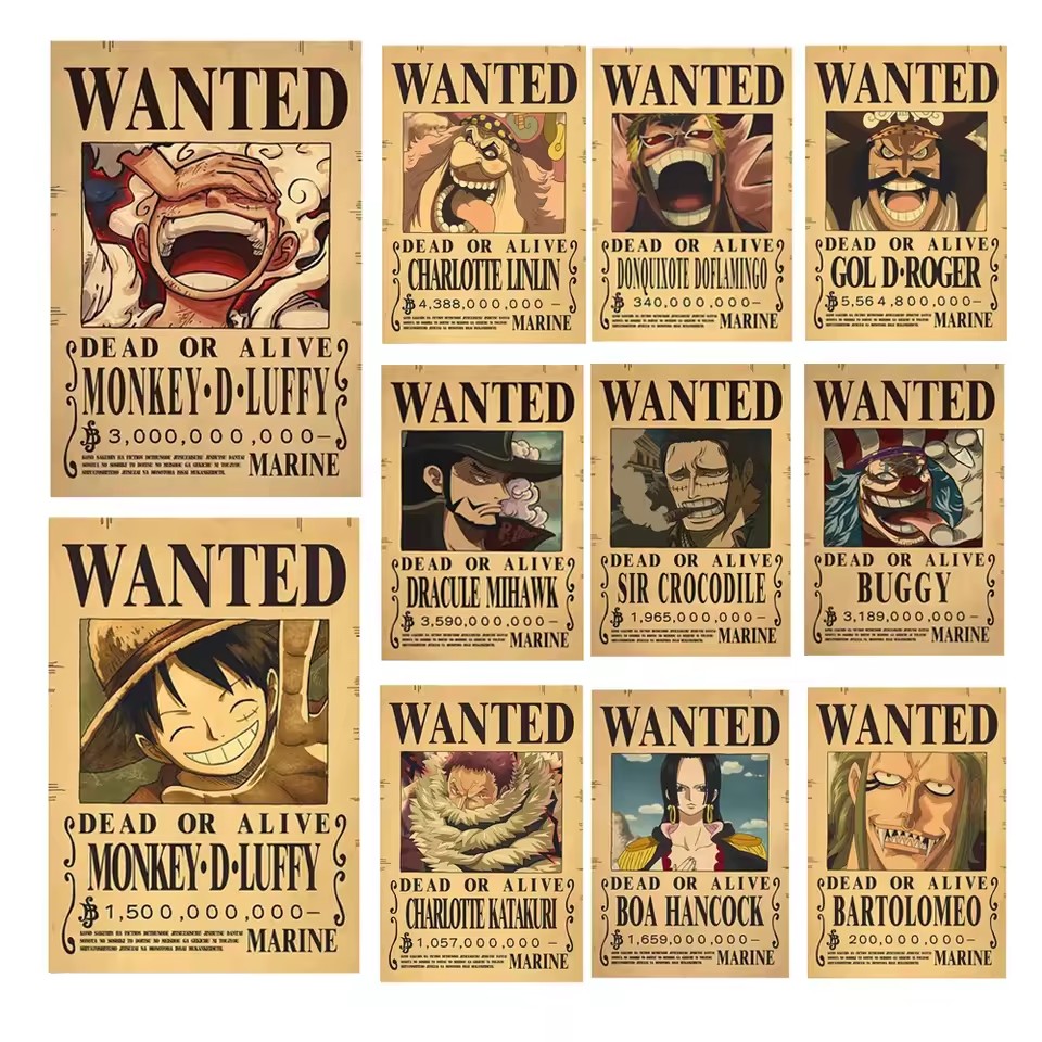 Anime One Piece Bounty Wanted  - огляд і ціна Baby Nursery Vinyl