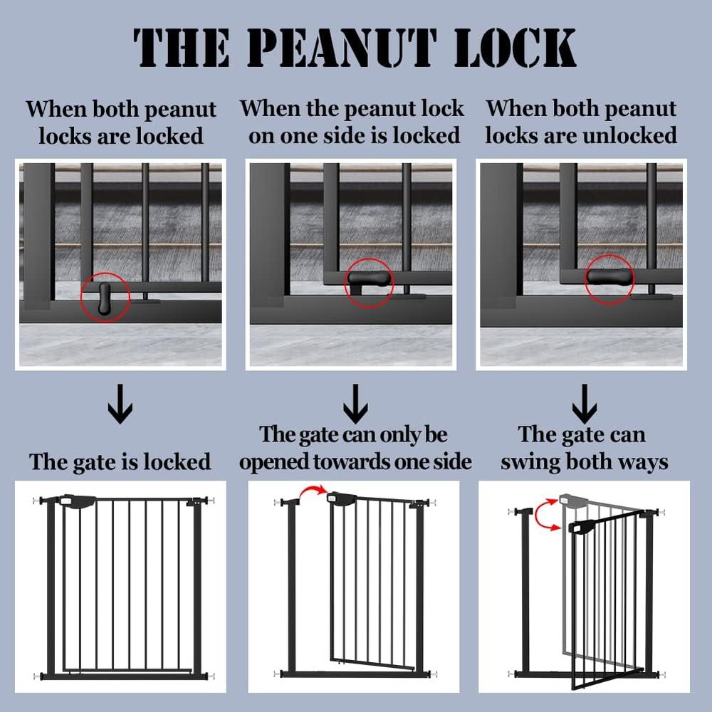 Triple Lock Baby Gate or Stair - огляд і ціна Baby Gate Extra Wide