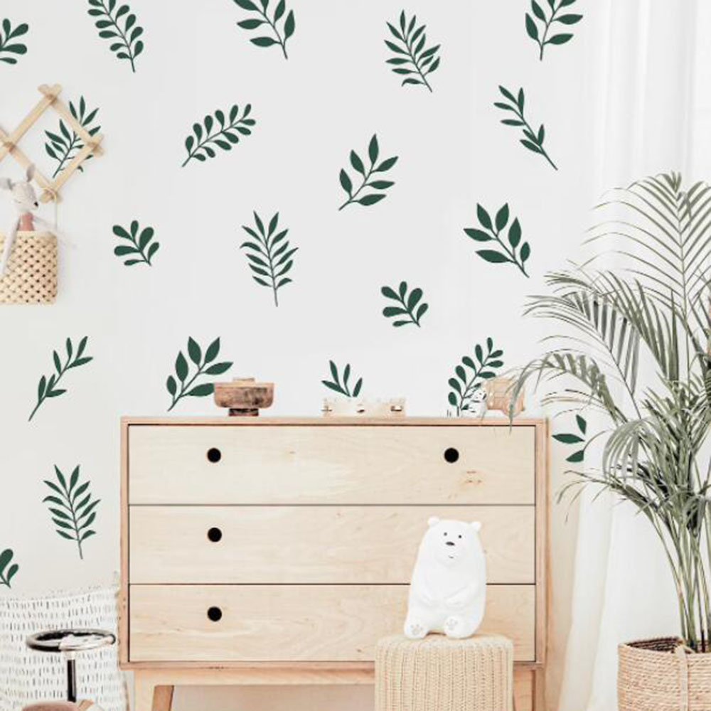 41Pcs Botanical Leaf Wall Stic - огляд і ціна Baby Nursery Plants