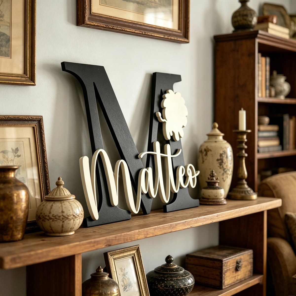1Pc Custom Lion Name & Initial - огляд і ціна Baby Nursery Usa