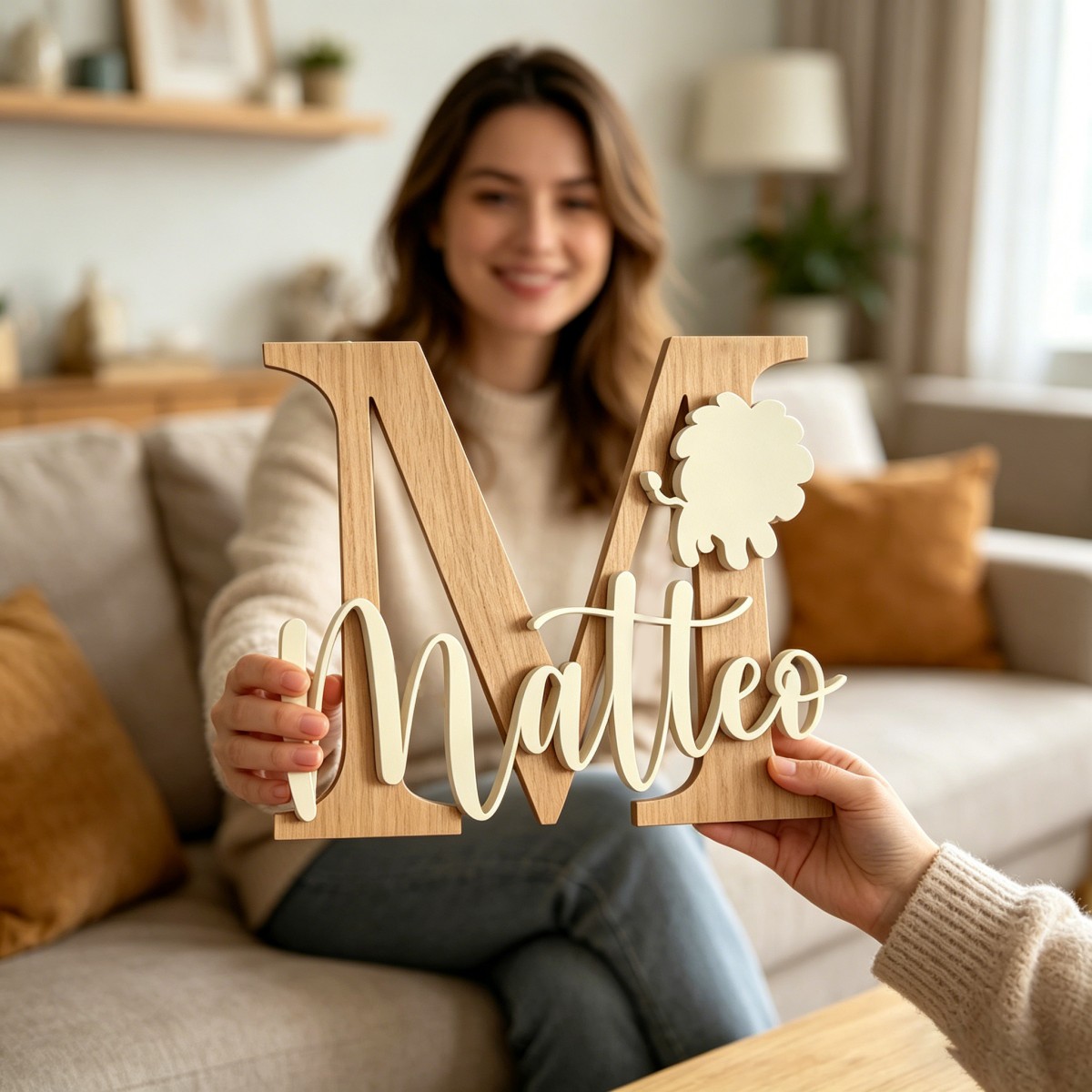 1Pc Custom Lion Name & Initial - огляд і ціна Baby Nursery Usa