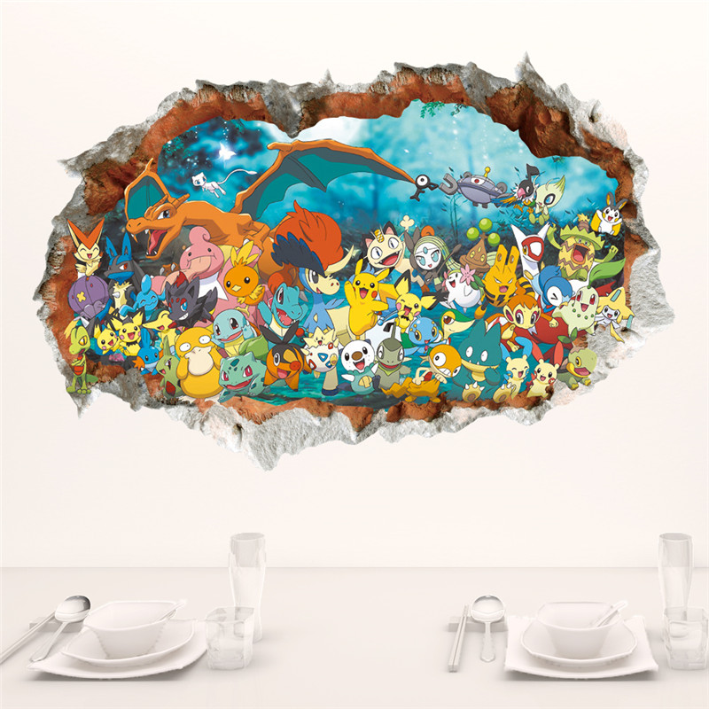 Cartoon Pokémon Pikachu Wall S - огляд і ціна Baby Nursery Vinyl