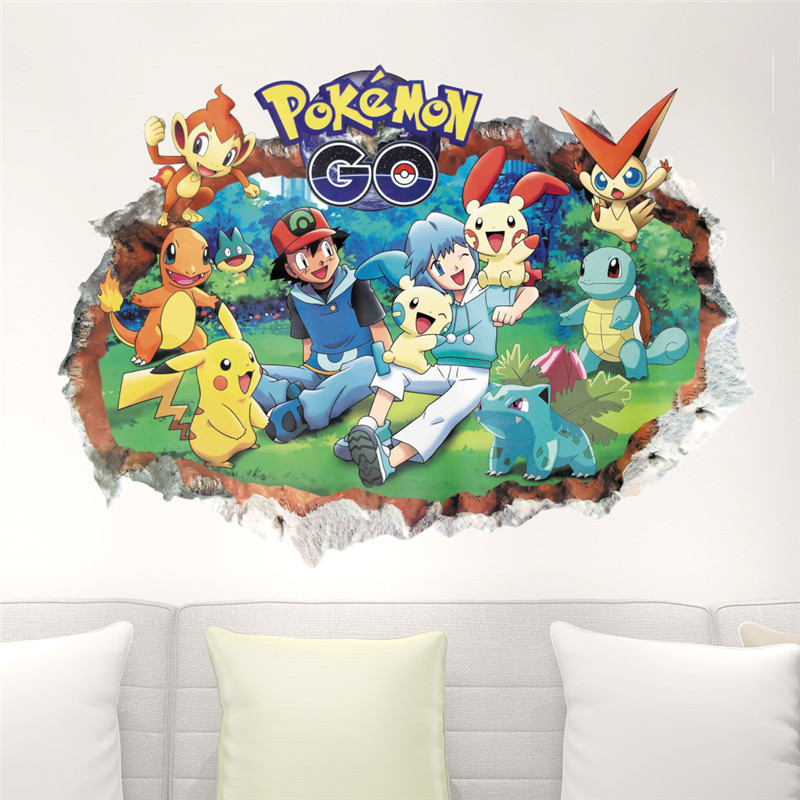 Cartoon Pokémon Pikachu Wall S - огляд і ціна Baby Nursery Vinyl