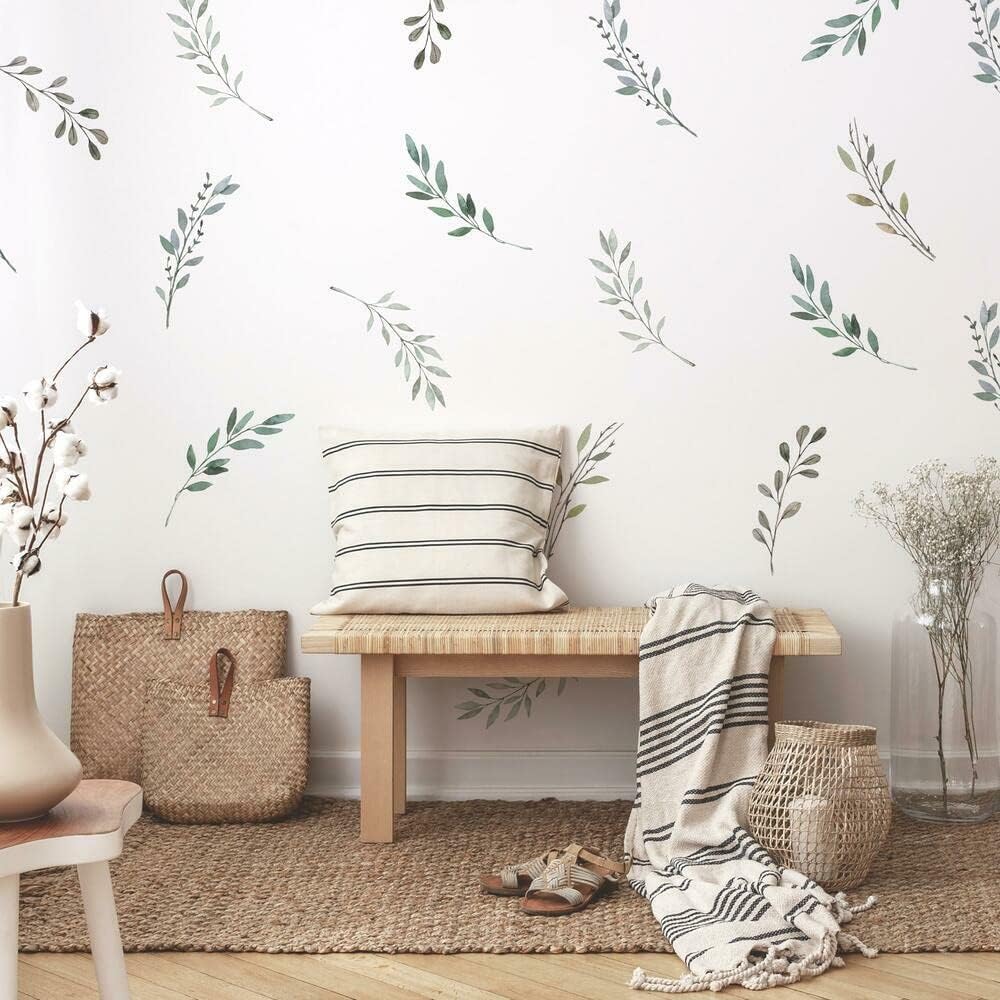 Watercolor Rustic Country Leav - огляд і ціна Baby Nursery Plants