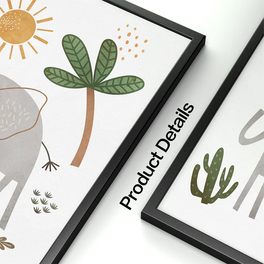 Giraffe Elephant Tiger Zebra T - огляд і ціна Baby Nursery Plants