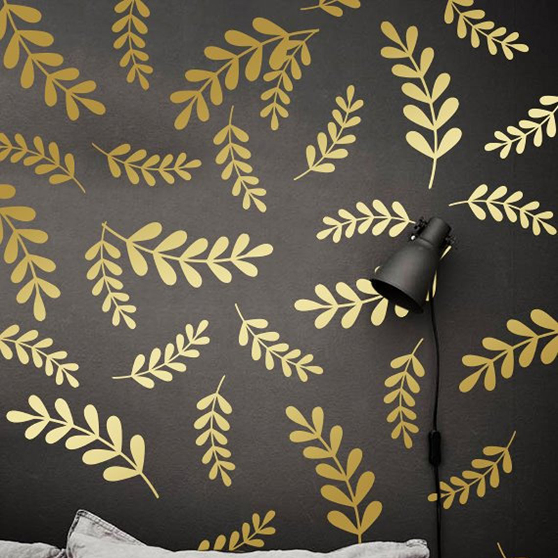 Botanical Leaf Floral Wall Sti - огляд і ціна Baby Nursery Plants