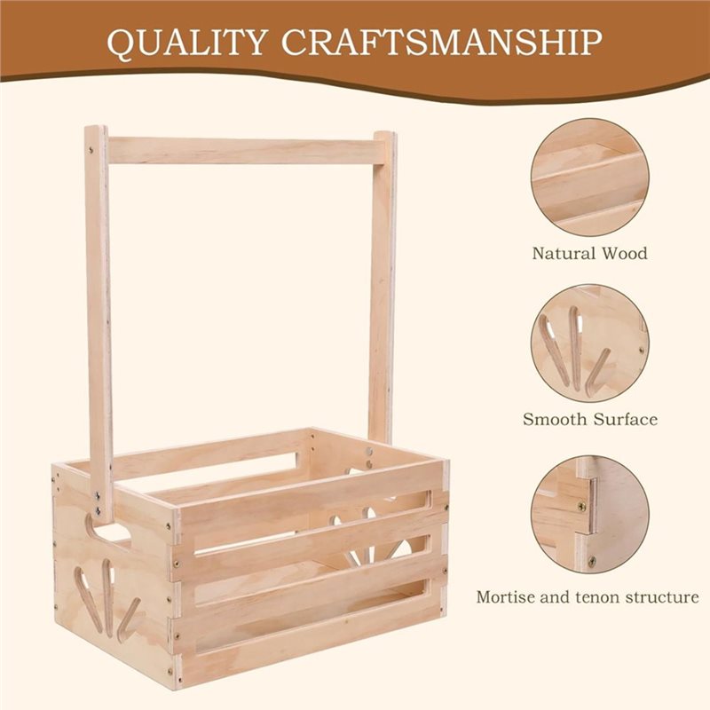 Wooden Baby Shower Gift Basket - огляд і ціна Baby Nursery Handles