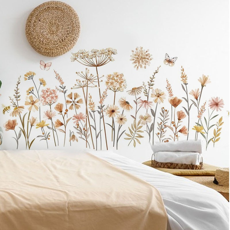 Boho Dandelion Flower Wall Sti - огляд і ціна Baby Nursery Plants