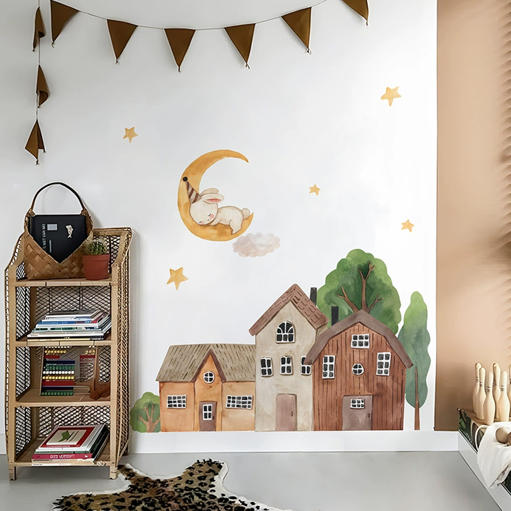 Fabric Cartoon Forest Vintage  - огляд і ціна Baby Nursery Vinyl