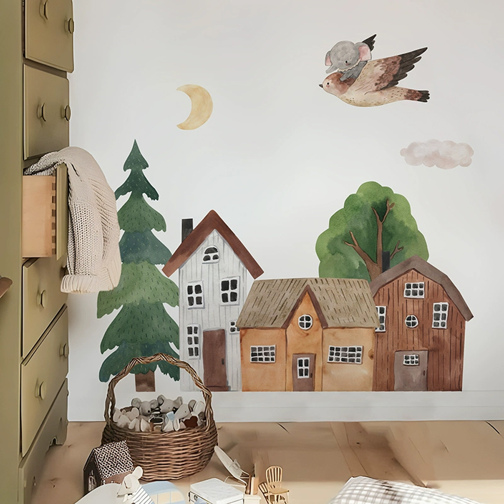 Fabric Cartoon Forest Vintage  - огляд і ціна Baby Nursery Vinyl